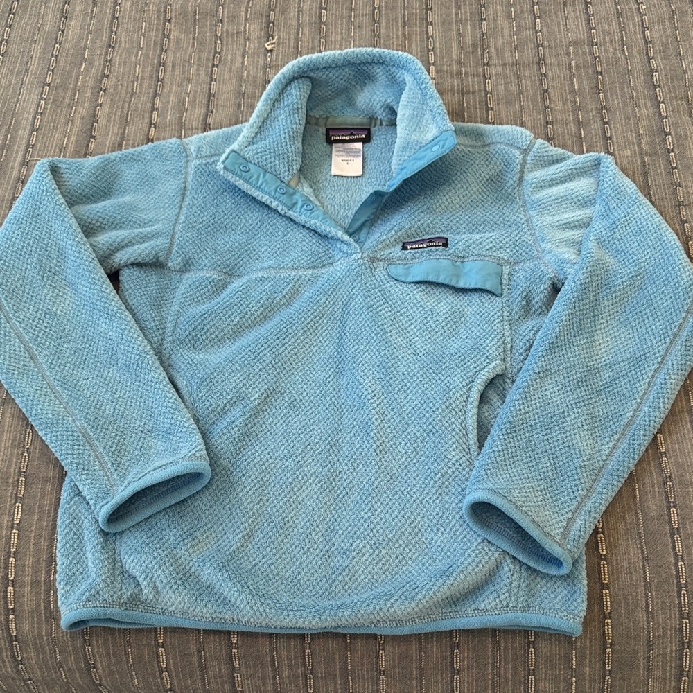 Patagonia Light Blue Snap-T Fleece